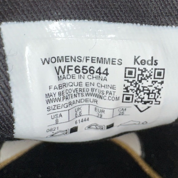 Keds X Kate Spade New York Double Decker Quilted Velvet Sneakers size 8 - Picture 9 of 9